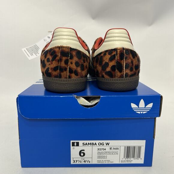 adidas Samba OG WMNS Leopard - “Preloved Red” JI2734 - Picture 4 of 6